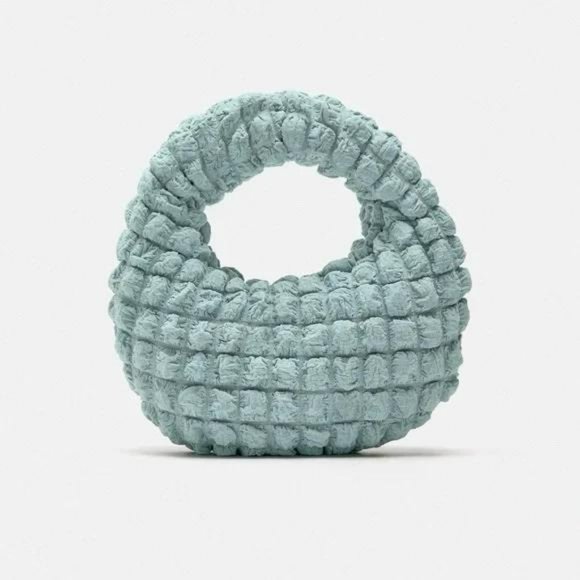 ZARA TEXTURED FABRIC BAG - Picture 2 of 6